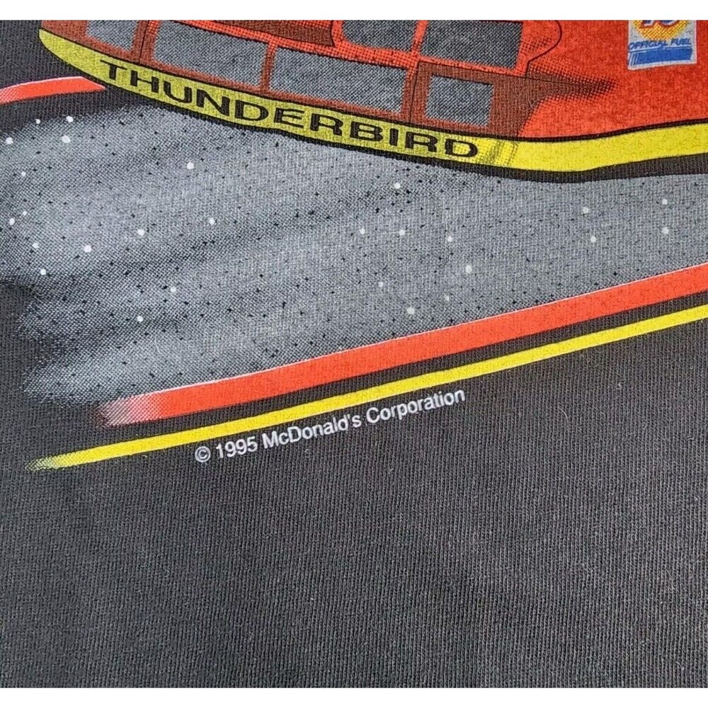 1995 McDonald’s NASCAR Bill Elliott Vintage 90’s Racing Thunderbird Shirt XL - Picture 8 of 15
